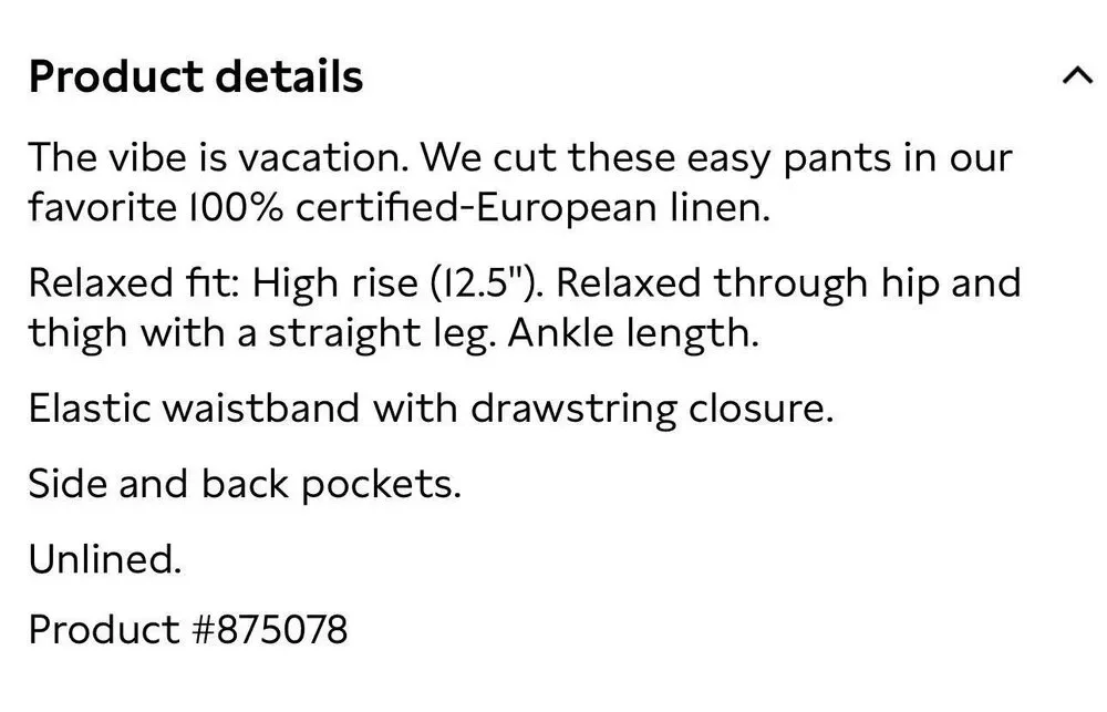 Banana Republic Getaway Straight Leg Linen Pant Reddish Brown #875078